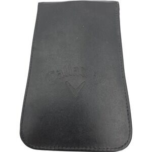 Callaway Golf Leather Scorecard Holder Black Leather Organizer
